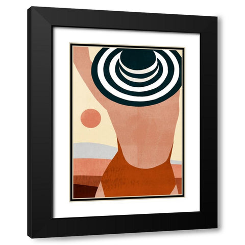 Sunseeker Collection B Black Modern Wood Framed Art Print with Double Matting by Borges, Victoria