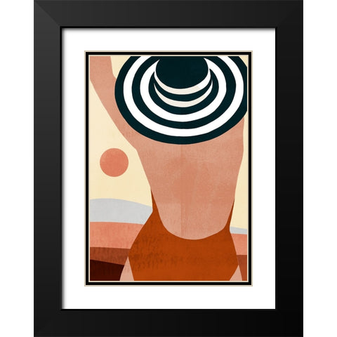 Sunseeker Collection B Black Modern Wood Framed Art Print with Double Matting by Borges, Victoria