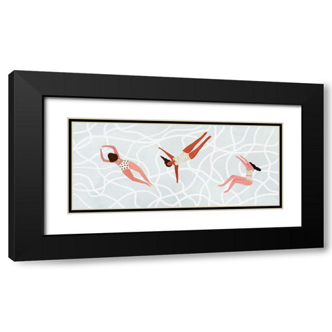 Minnows Collection D Black Modern Wood Framed Art Print with Double Matting by Borges, Victoria