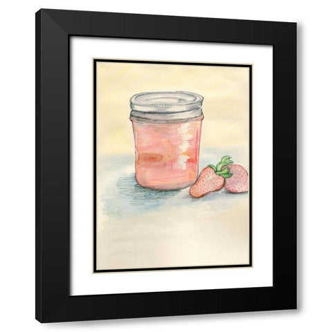 Jar Black Modern Wood Framed Art Print with Double Matting by Seay, Anne
