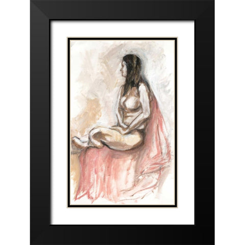 Nude III Black Modern Wood Framed Art Print with Double Matting by Seay, Anne