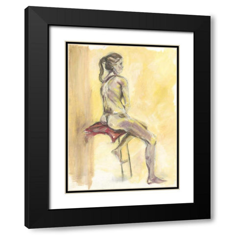 Nude IV Black Modern Wood Framed Art Print with Double Matting by Seay, Anne