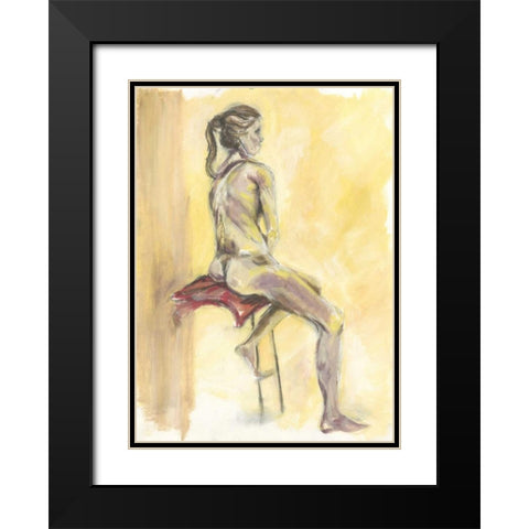 Nude IV Black Modern Wood Framed Art Print with Double Matting by Seay, Anne