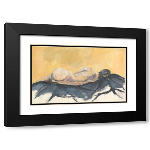 Nude VII Black Modern Wood Framed Art Print with Double Matting by Seay, Anne
