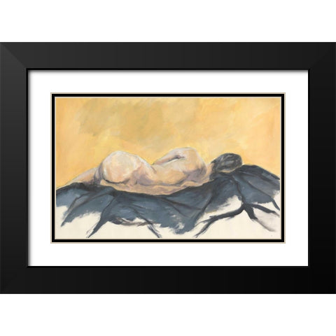 Nude VII Black Modern Wood Framed Art Print with Double Matting by Seay, Anne