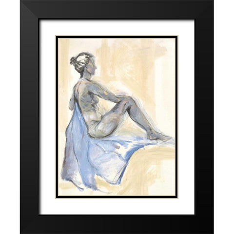 Nude XI Black Modern Wood Framed Art Print with Double Matting by Seay, Anne