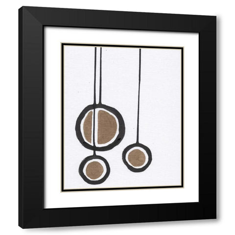 BandW w/ Gold Black Modern Wood Framed Art Print with Double Matting by Seay, Anne