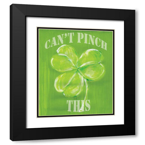 Cant Pinch This Black Modern Wood Framed Art Print with Double Matting by Seay, Anne