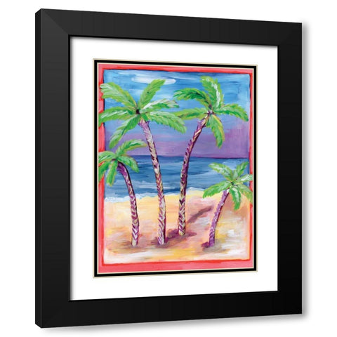 Day in Paradise Black Modern Wood Framed Art Print with Double Matting by Seay, Anne