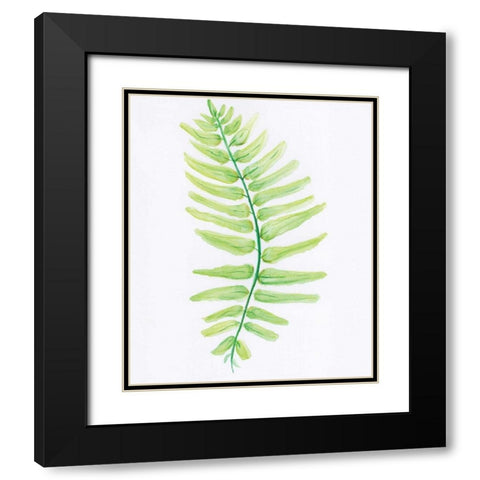 Fern Black Modern Wood Framed Art Print with Double Matting by Seay, Anne