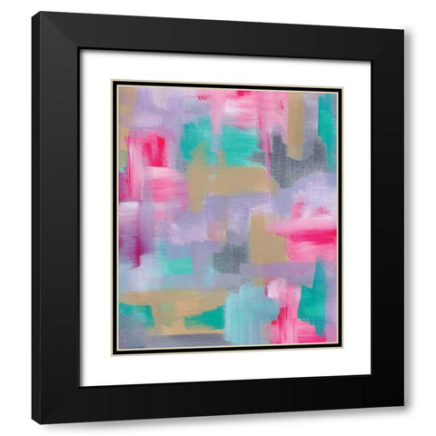Abstract II Black Modern Wood Framed Art Print with Double Matting by Seay, Anne