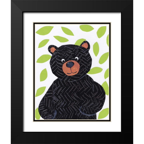 Critter Collage III Black Modern Wood Framed Art Print with Double Matting by Seay, Anne