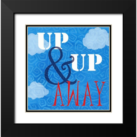 Up, Up and Away Black Modern Wood Framed Art Print with Double Matting by Seay, Anne