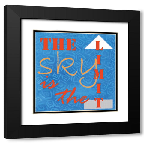 The Limit Black Modern Wood Framed Art Print with Double Matting by Seay, Anne