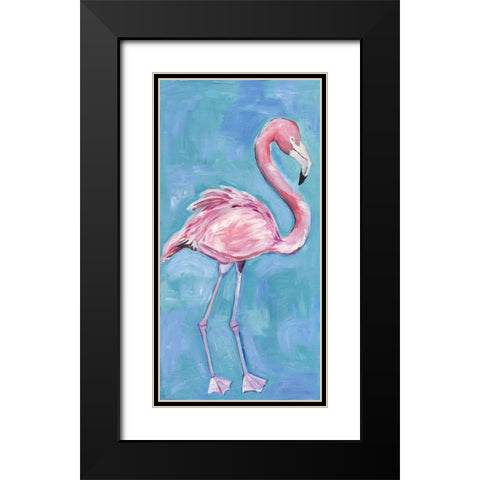 Pink Flaming II Black Modern Wood Framed Art Print with Double Matting by Seay, Anne