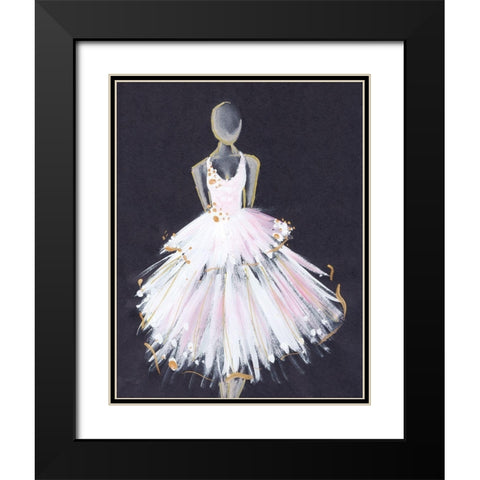 Runway Fashion Black Modern Wood Framed Art Print with Double Matting by Seay, Anne