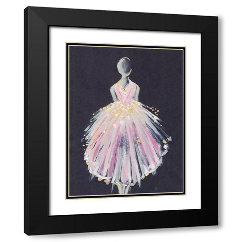 Runway Fashion III Black Modern Wood Framed Art Print with Double Matting by Seay, Anne