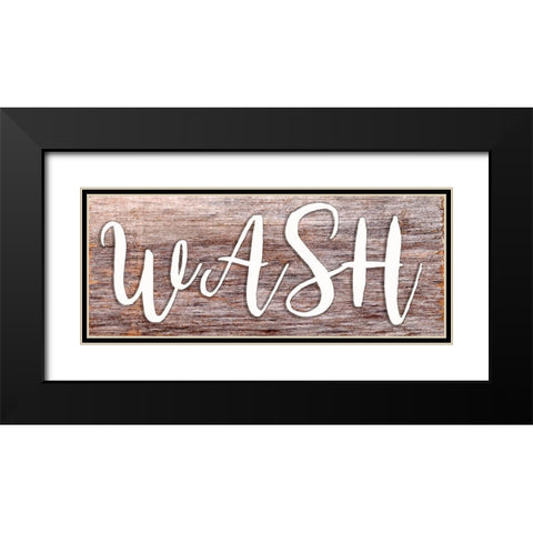 Wash Black Modern Wood Framed Art Print with Double Matting by Seay, Anne