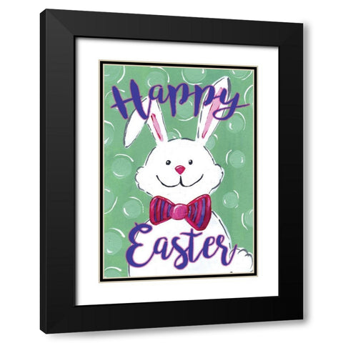 Happy Easter Black Modern Wood Framed Art Print with Double Matting by Seay, Anne