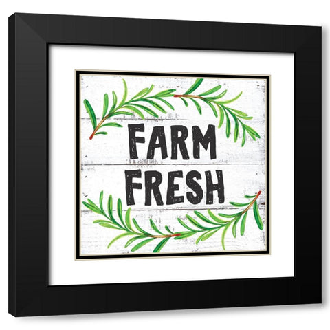 Farm Fresh  Black Modern Wood Framed Art Print with Double Matting by Seay, Anne