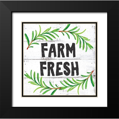 Farm Fresh  Black Modern Wood Framed Art Print with Double Matting by Seay, Anne