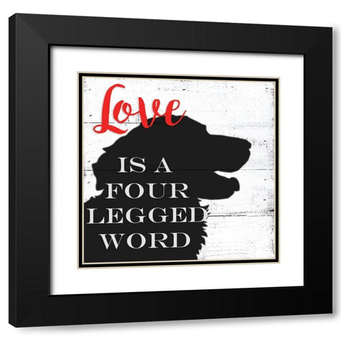 Pet III Black Modern Wood Framed Art Print with Double Matting by Seay, Anne