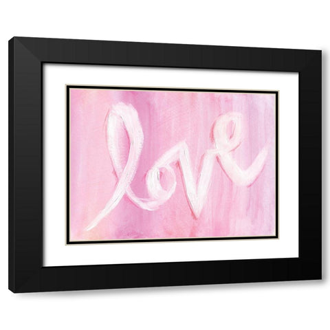Valentine III Black Modern Wood Framed Art Print with Double Matting by Seay, Anne