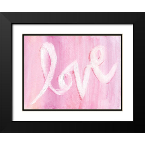 Valentine III Black Modern Wood Framed Art Print with Double Matting by Seay, Anne