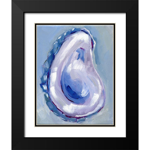 Oyster Black Modern Wood Framed Art Print with Double Matting by Seay, Anne