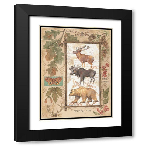 Big Game Black Modern Wood Framed Art Print with Double Matting by Phillips, Anita