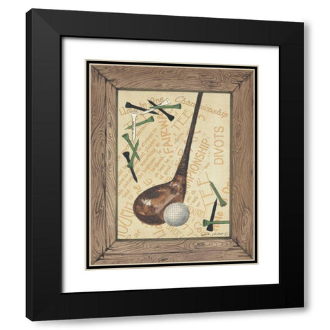 Driver Black Modern Wood Framed Art Print with Double Matting by Phillips, Anita