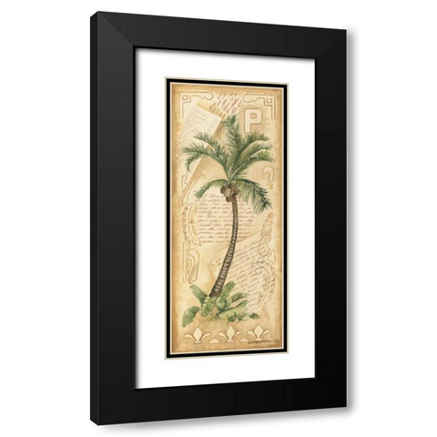 Palm Fronds I Black Modern Wood Framed Art Print with Double Matting by Phillips, Anita