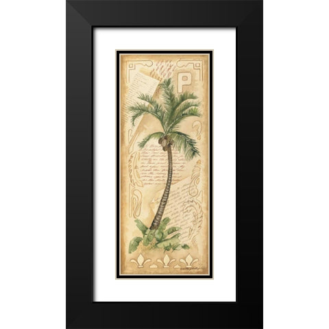 Palm Fronds I Black Modern Wood Framed Art Print with Double Matting by Phillips, Anita