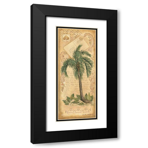 Palm Fronds II Black Modern Wood Framed Art Print with Double Matting by Phillips, Anita