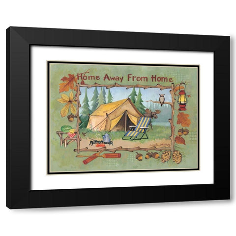 Home Away from Home Black Modern Wood Framed Art Print with Double Matting by Phillips, Anita