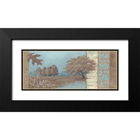 Fall Serenity Black Modern Wood Framed Art Print with Double Matting by Phillips, Anita