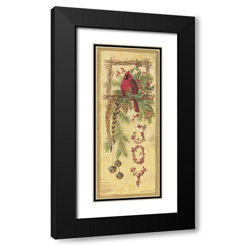 Joy Black Modern Wood Framed Art Print with Double Matting by Phillips, Anita