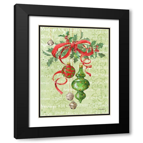 Ornaments Inspiration I Black Modern Wood Framed Art Print with Double Matting by Phillips, Anita