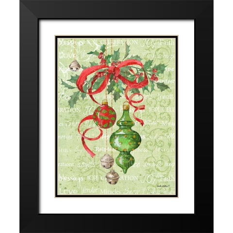 Ornaments Inspiration I Black Modern Wood Framed Art Print with Double Matting by Phillips, Anita