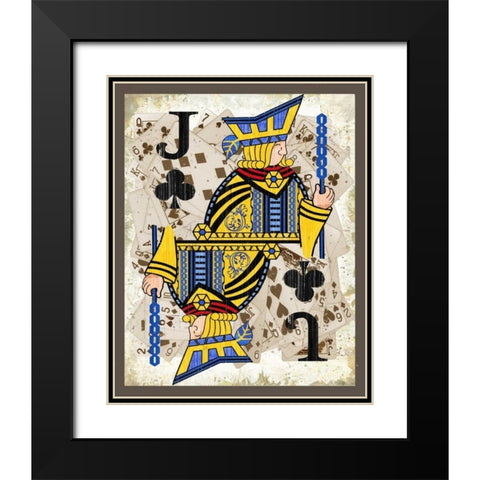 Jacks Black Modern Wood Framed Art Print with Double Matting by Phillips, Anita