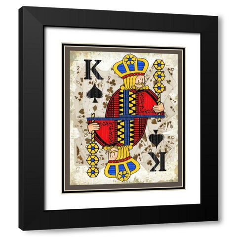Kings Black Modern Wood Framed Art Print with Double Matting by Phillips, Anita