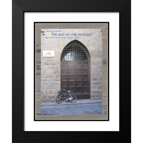 The End of the Journey Black Modern Wood Framed Art Print with Double Matting by Phillips, Anita