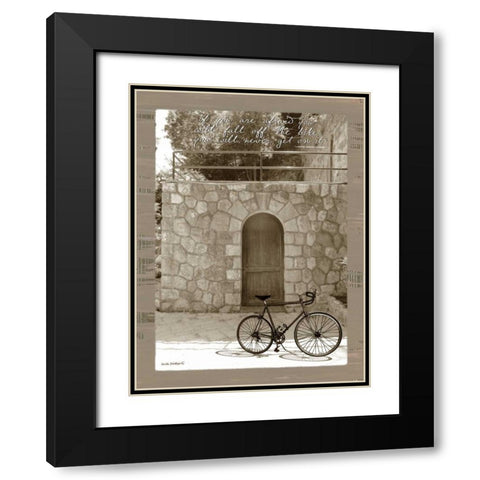 If You Are Afraid Sepia Black Modern Wood Framed Art Print with Double Matting by Phillips, Anita