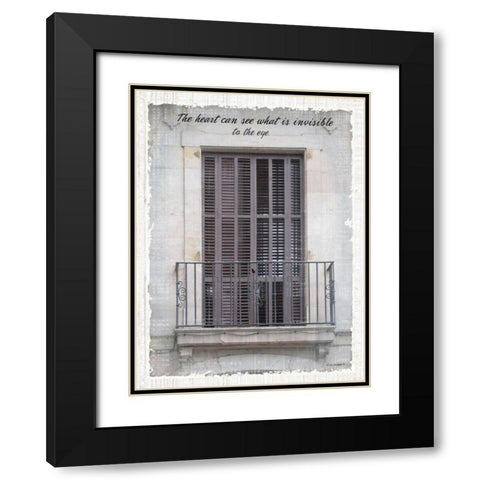 Windows of the World I Black Modern Wood Framed Art Print with Double Matting by Phillips, Anita