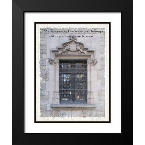 Windows of the World II Black Modern Wood Framed Art Print with Double Matting by Phillips, Anita