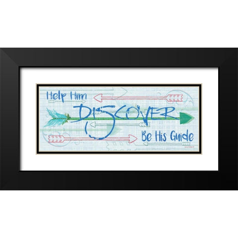 Be His Guide Black Modern Wood Framed Art Print with Double Matting by Phillips, Anita