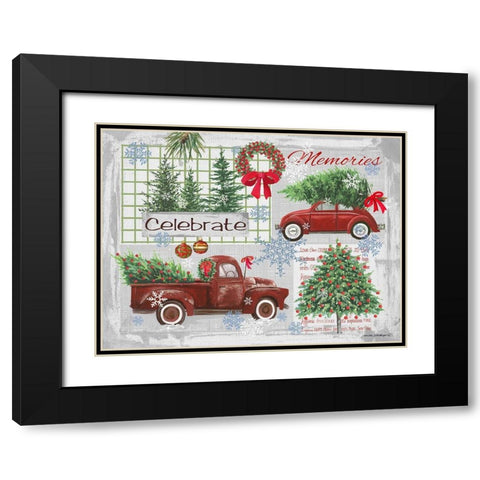 Nostalgia I Black Modern Wood Framed Art Print with Double Matting by Phillips, Anita