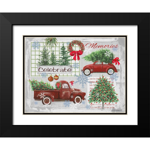 Nostalgia I Black Modern Wood Framed Art Print with Double Matting by Phillips, Anita