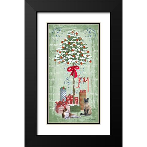 Half Tree I Black Modern Wood Framed Art Print with Double Matting by Phillips, Anita