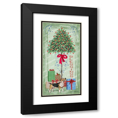 Half Tree II Black Modern Wood Framed Art Print with Double Matting by Phillips, Anita